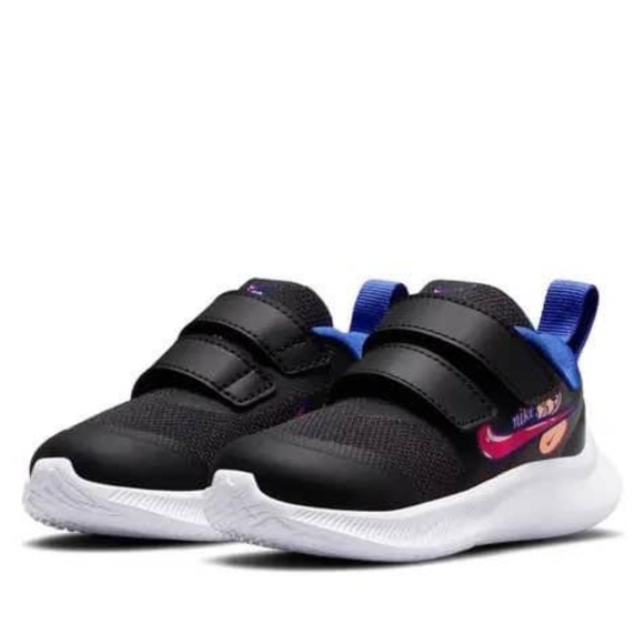 BRAND NEW toddler girl Nike nike star runner double Velcro shoes size 5 C - Picture 2 of 6